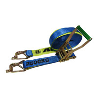 50mm x 9m Ratchet Tie Down Strap Hook and Keeper 2500Kg Ancra #50000-12