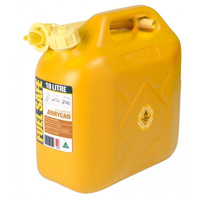 10 Litre Yellow Jerry Can Diesel Fuel Container Fuel Storage With Pourer