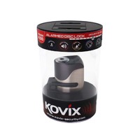 Alarmed Disc Lock KOVIX Portable Rechargeable Bikes Sheds Camping Gear 