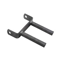 6'' Inch Twin Stem Flat Bracket 6" x 18mm Sq. Stem to Suit 6" Boat Rollers Galvanised