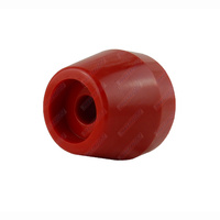 2 1/2" Inch Boat Trailer Taper Round Cap Red Soft Plastic 78mm 17mm Bore