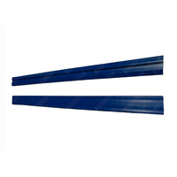 2 x Boat Trailer BLUE Skid Strips Teflon Grooved Slides Centre 50mm x 1.5M Long