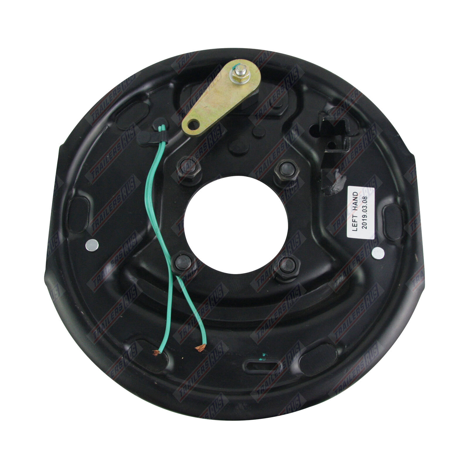 10'' Electric Backing Plate Left Side for Trailer Brake Shoes and