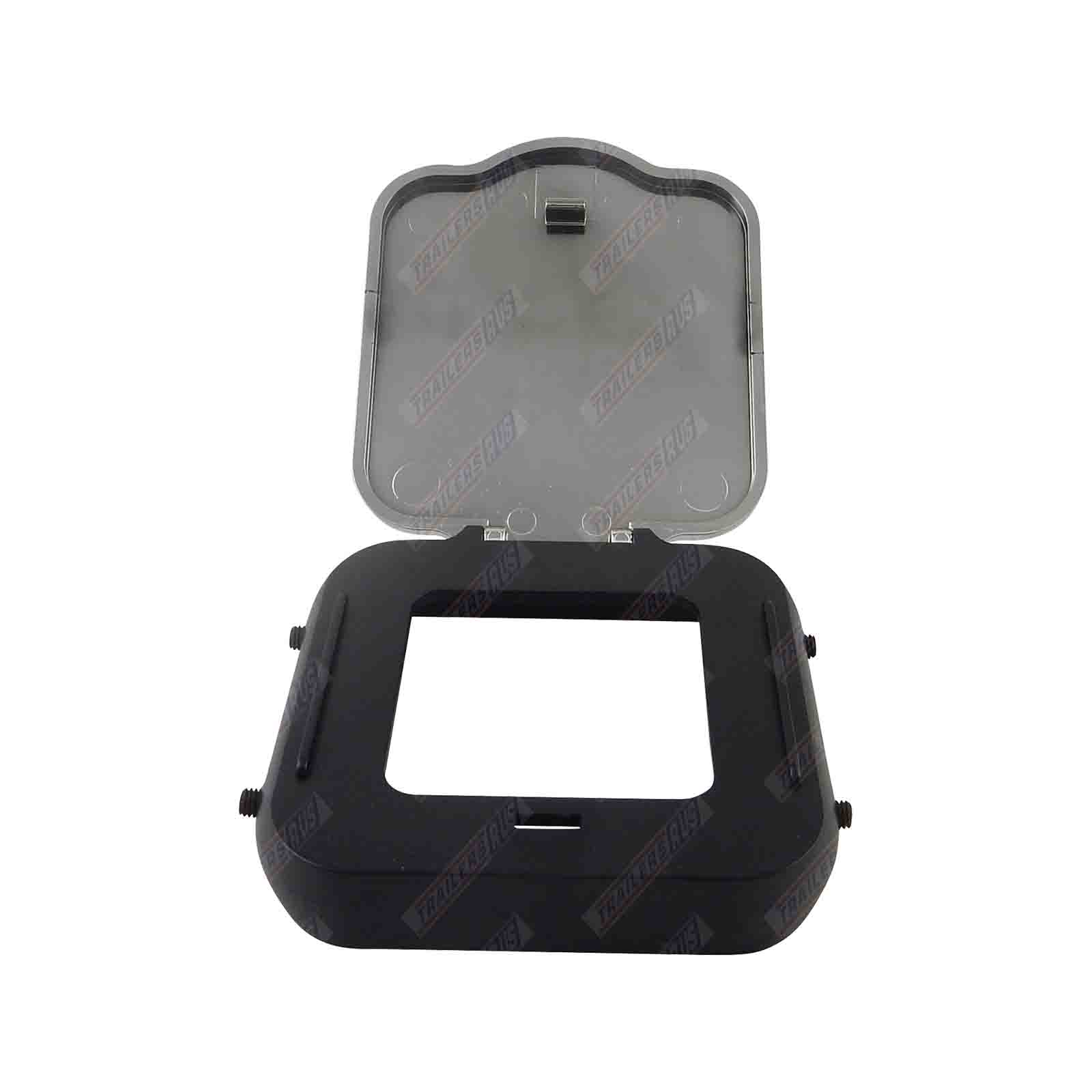 Chrome Hitch Receiver Cover With Hinged Lid TRU