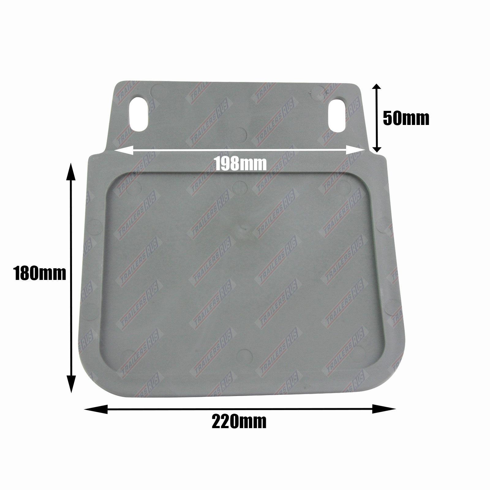 PAIR Plain PVC Grey Trailer Mud Flaps Ute Caravan Mudflaps 220mm x 180mm TRU