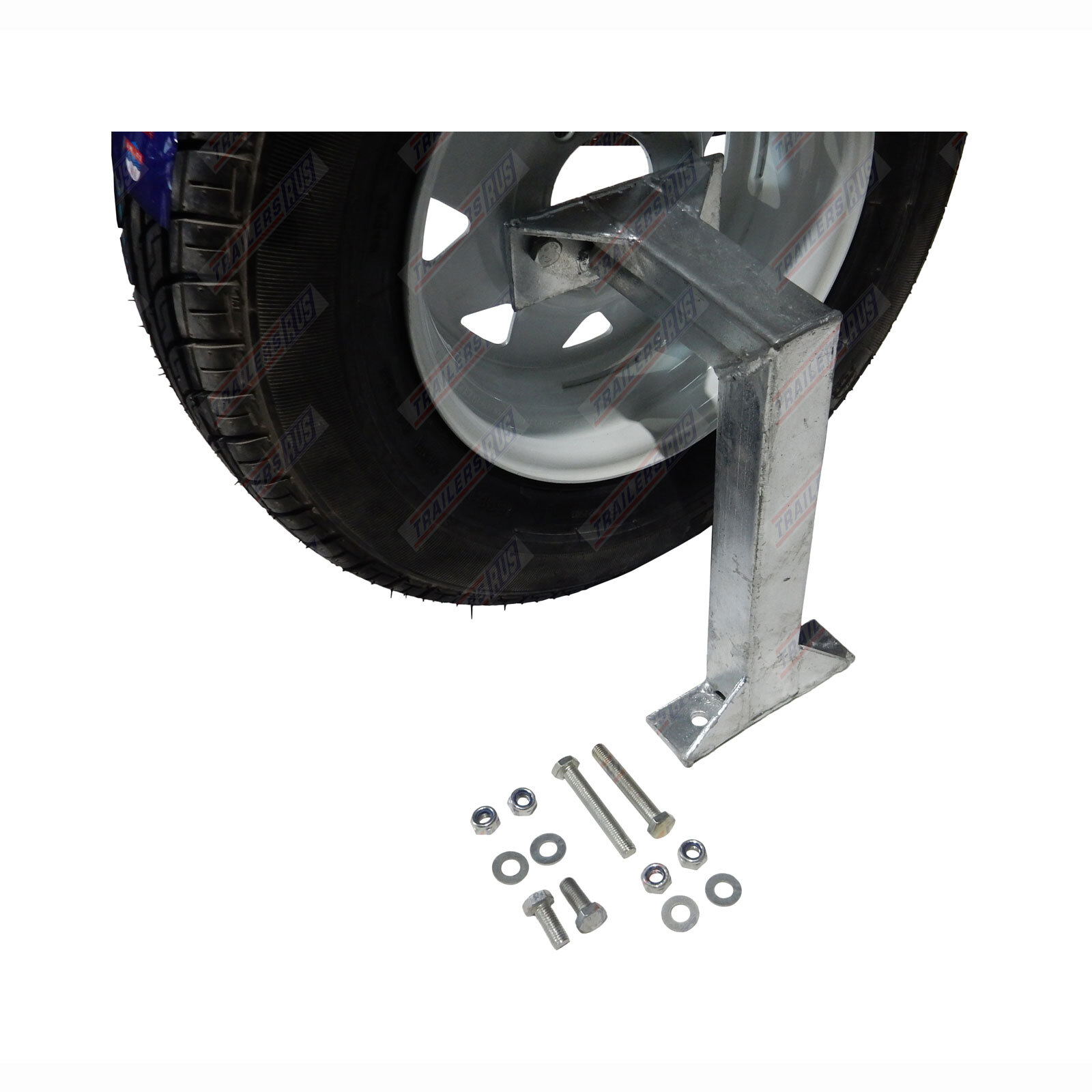 Trailer Spare Wheel Carrier Vertical Mount Suits Holden HT and Ford