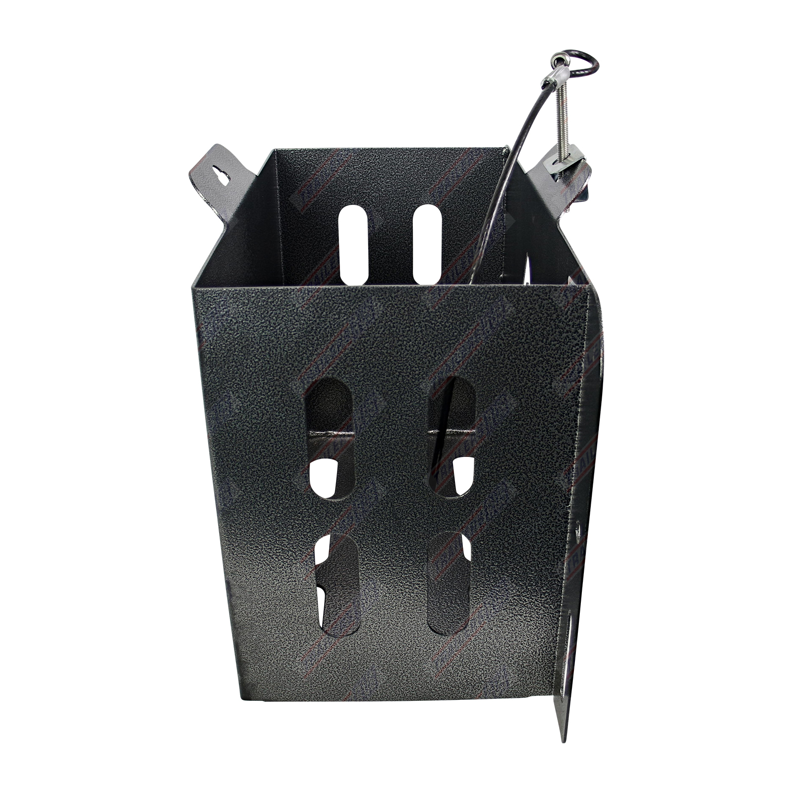 Heavy Duty Side Flange Bolt On Jerry Can Holder Hammertone Finish