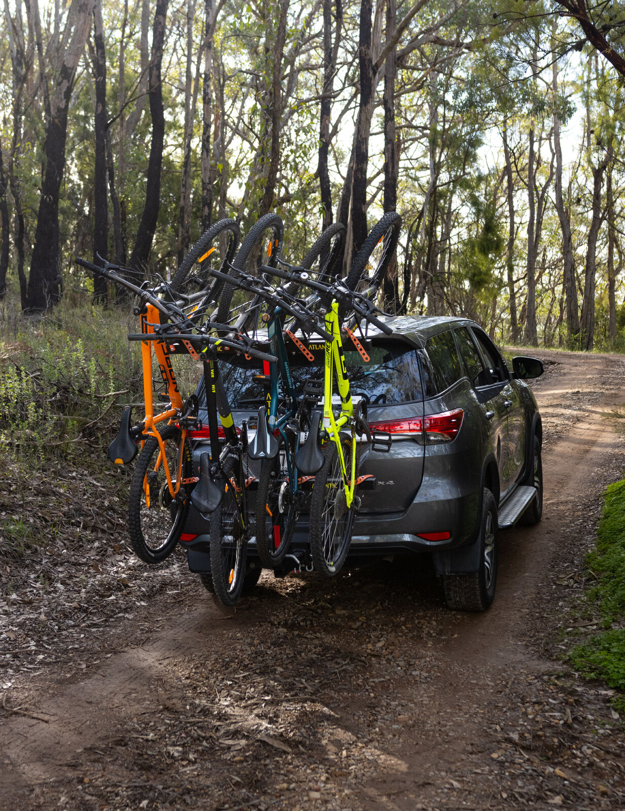 Atlantic Tilting Vertical Bike Carrier Rack Hitch Mount to suit 3 Bikes ...