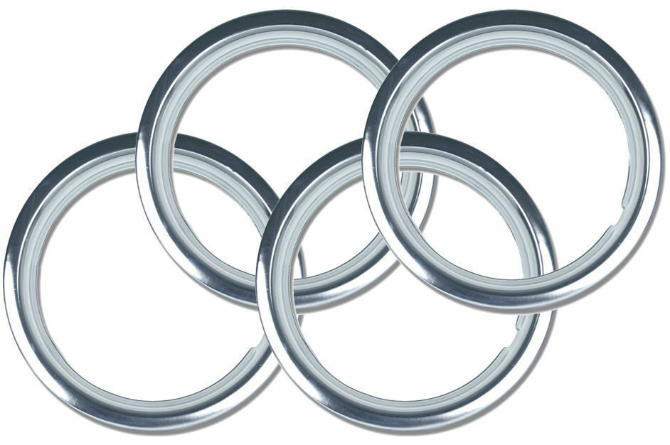 16" Premium Wheel Trim Rings SET OF 4 Brand New Chrome Plated Metal