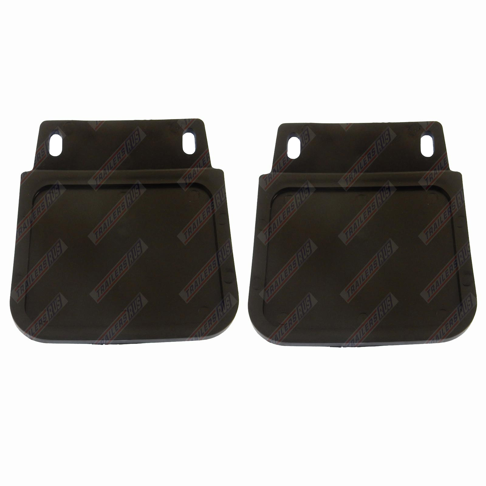 Set of 2 Pcs Heavy Duty Rubber Rear Mudguards Mud Flaps with Reflective Embossed Inscription for Truck Lorry Trailer 59 x 39 cm/23.2 x 15.4 