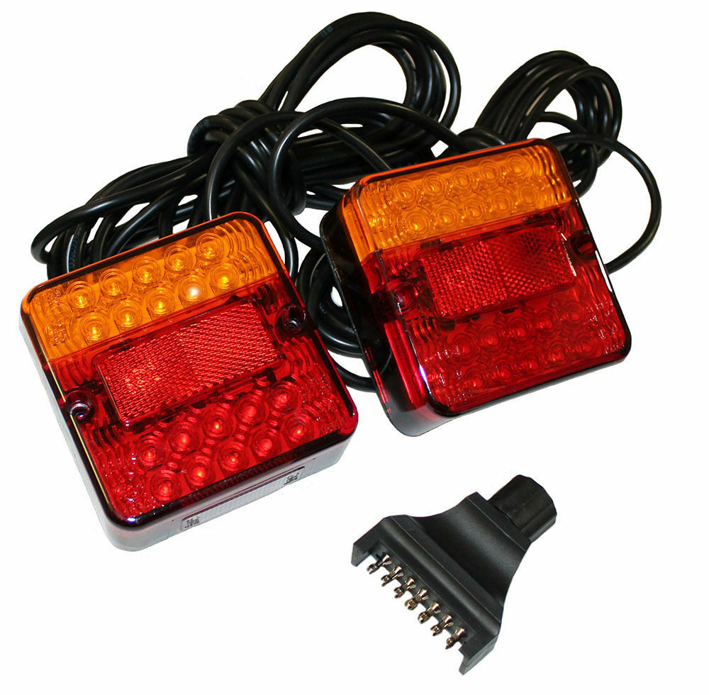 LED Trailer Tail Lights Kit Stop Tail Indicator 12V ADR Approved Submersible - TRU