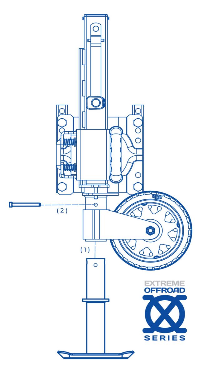 Ark XO Foot Stand Instructional Diagram