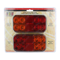 149 Series 12v LED Rect Combination Trailer Lights With Licence Plate Lamp 