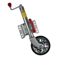 Trailer Jockey Wheel Swivel 8'' Inch AL-KO Swing up Solid Rubber Wheel #628200XP3