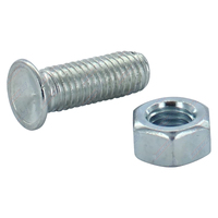Coupling Adjusting Bolt & Nut Tapered Suit Most 2 and 3 Hole Snap Couplings Zinc