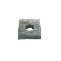 Trailer Axle Pad 50mm x 45mm x 10mm Thick Galvanised To Suit Square Axle