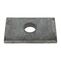 Trailer Axle Pad 75mm x 45mm x 8mm Thick black Steel To Suit Square Axle