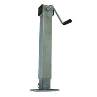 Side Winding Adjustable Stand with Drop Leg Loose Handle 600mm - 950mm 1500kg Static Load Capacity Zinc
