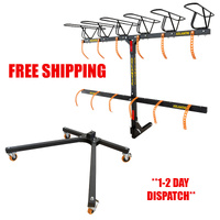 Atlantic Tilting Vertical 6 Bike Carrier with Garage Mount #ATLBR006-KIT