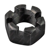 Axle Nut Castellated 1'' Inch UNF x 12P Slotted for Parallel Bearings 2 Tonne bearings and TX Bearing Turn