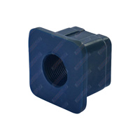 Square Independent Suspension Bush 40mm x 40mm Blue Approx 21mm Bore
