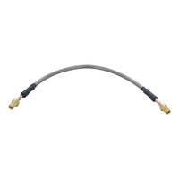 Braided Brake Line Hose 3/16 Dia. x 400mm Long with 3/8" UNF 24 TPI Fitting Stainless Steel for Hydraulic Brakes