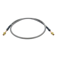 Braided Brake Line Hose 3/16 Dia. x 1000mm Long with 3/8" UNF 24 TPI Fitting Stainless Steel for Hydraulic Brakes