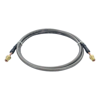 Braided Brake Line Hose 3/16 Dia. x 1500mm Long with 3/8" UNF 24 TPI Fitting Stainless Steel for Hydraulic Brakes