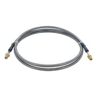 Braided Brake Line Hose 3/16 Dia. x 1750mm Long with 3/8" UNF 24 TPI Fitting Stainless Steel for Hydraulic Brakes