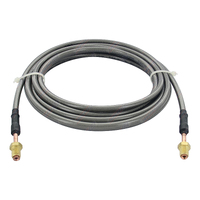 Braided Brake Line Hose 3/16 Dia. x 5000mm Long with 3/8" UNF 24 TPI Fitting Stainless Steel for Hydraulic Brakes
