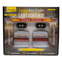 Atlantic Plug n' Play Box Trailer Light kit 12v Predator Series Suits Large Trailers #BTWK-LG-FP