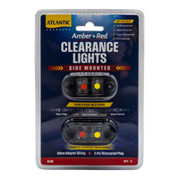 Atlantic Plug n' Play Boat Trailer Clearance Lights Amber Red Suits Large Boat Trailers #CLAR