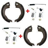 Brake Shoes Set of 4 With Mounting Spring Hardware Suit 12'' Inch AL-KO Electrical Backing Plate Lever Type