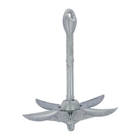 Galvanised Folding Grapnel Anchor 1.5Kg