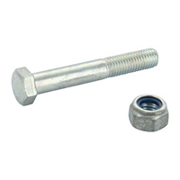 Hex Bolt with Nyloc Nut M12 x 80mm