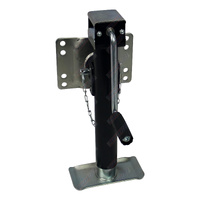 Heavy Duty Trailer Jockey Stand 2267kg Rated Side Winder 8 Hole Swivel Swing Up Bracket