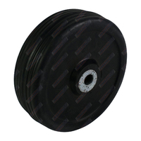 Solid Rubber Wheel to Replace Jockey Wheel 13mm Steel Bore