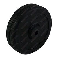 Solid Rubber Wheel to Replace Jockey Wheel 13mm Bore