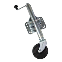 6" Inch Jockey Wheel Swing Up 10 Hole Bracket 500Kg Manutec #JW2UB