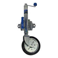 ARK 8'' Inch Jockey Wheel Bolt-On / Weld-On 2 Hole Swivel Rated up to 350Kg #JWN8S