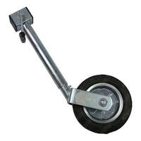 10" Jockey Wheel Side Winder No Bracket Heavy Duty 1000kg Static Load Capacity Zinc
