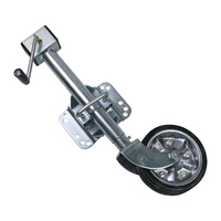 8" Jockey Wheel Side Winder Swivel Type 700kg Static Load Capacity Zinc