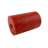 4 1/2" Inch Boat Trailer Flat Bilge Roller Red Soft Plastic 114mm 17mm Bore