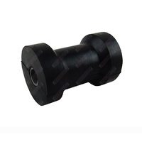 4 1/2" Inch Boat Trailer Bow/Keel Roller Cotton Reel Black Rubber 114mm 17mm Bore