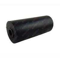 6'' Inch Boat Trailer Flat Bilge Roller Black Rubber 152mm 17mm bore