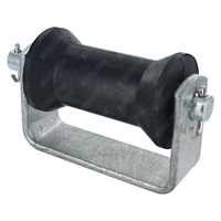 4'' Inch Rubber Boat Roller and Flat Bracket Assembly
