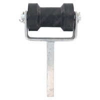 4 1/2" Inch Rubber Boat Roller and Single Stem Bracket Assembly