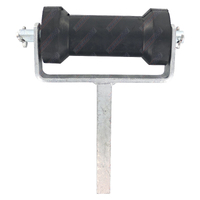 6" Inch Rubber Boat Roller and Single Stem Bracket Assembly
