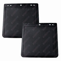 Extra Heavy Duty Mud Flaps 12'' Inch x 11'' Inch ( 300mm x 280mm ) for 4WDs and Trailers - Pair