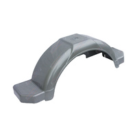 Mudguard Plastic Grey 235mm Wide 716mm Long Plus Side Step suits 13" Wheel 